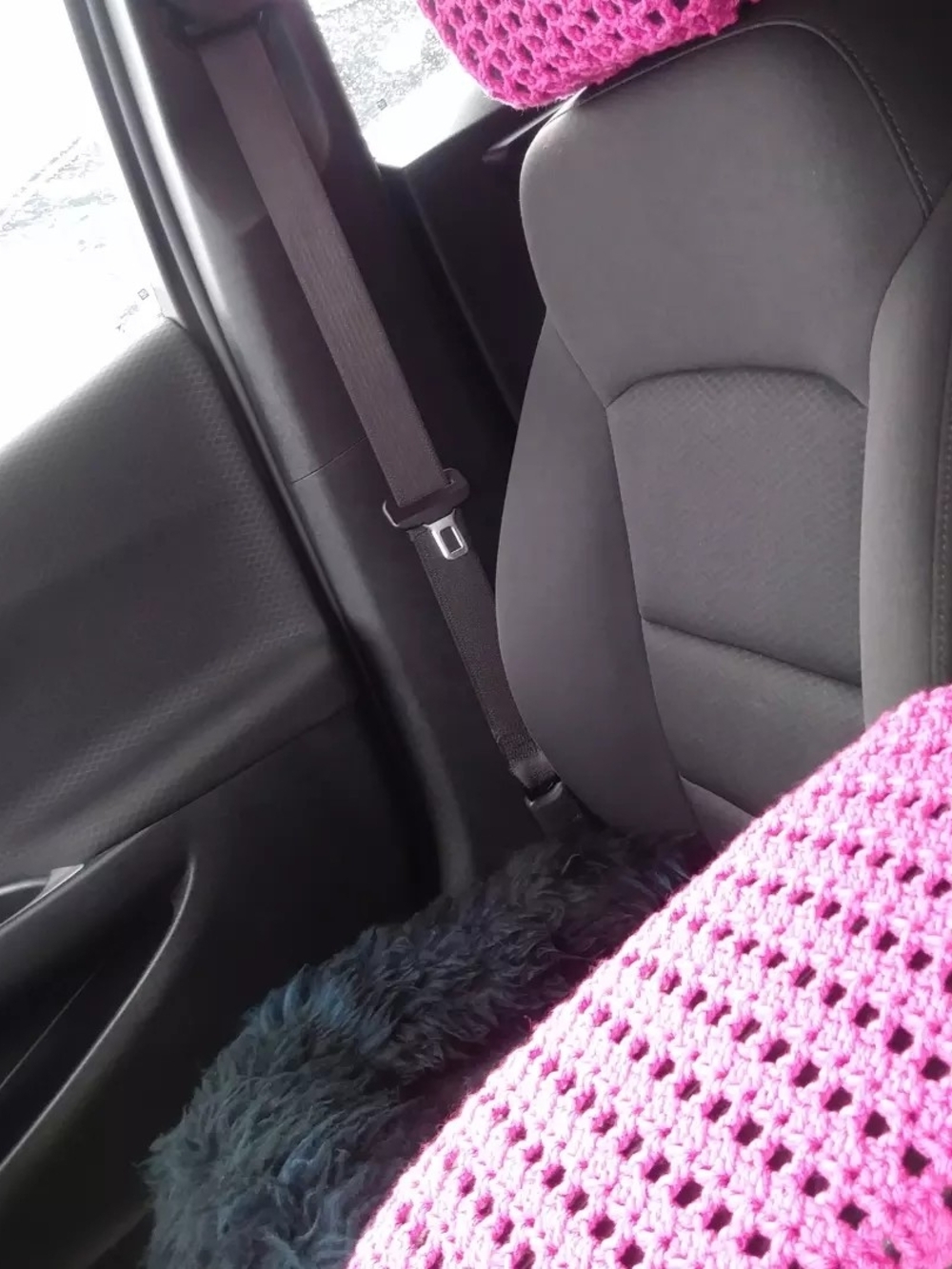 Car Seat Cover Cushion - Pink